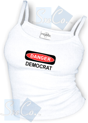 DANGER DEMOCRAT sexy Spaghetti strap tank tops