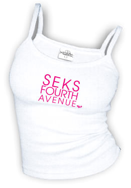 SEKS FOURTH AVENUE - Spaghetti Strap tank top