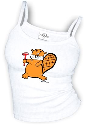 Shaving Beaver - Spaghetti Strap tank top