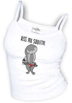 Kiss My Squireel - Spaghetti Strap tank top