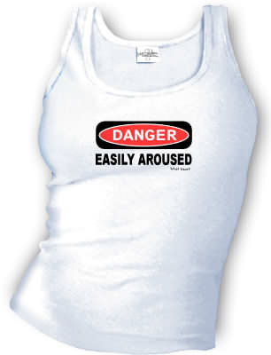 DANGER - EASILY AROUSED tank top