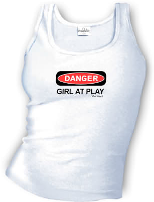 DANGER - GIRL AT PLAY tank top