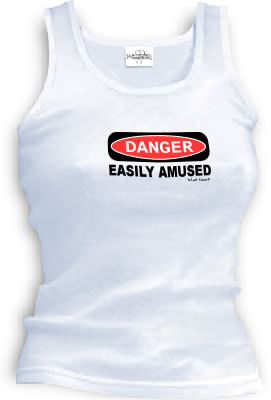 DANGER - EASILY AMUSED tank top