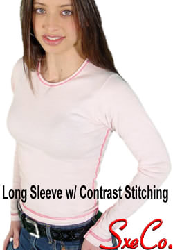 Long Sleeve Contrast stitch